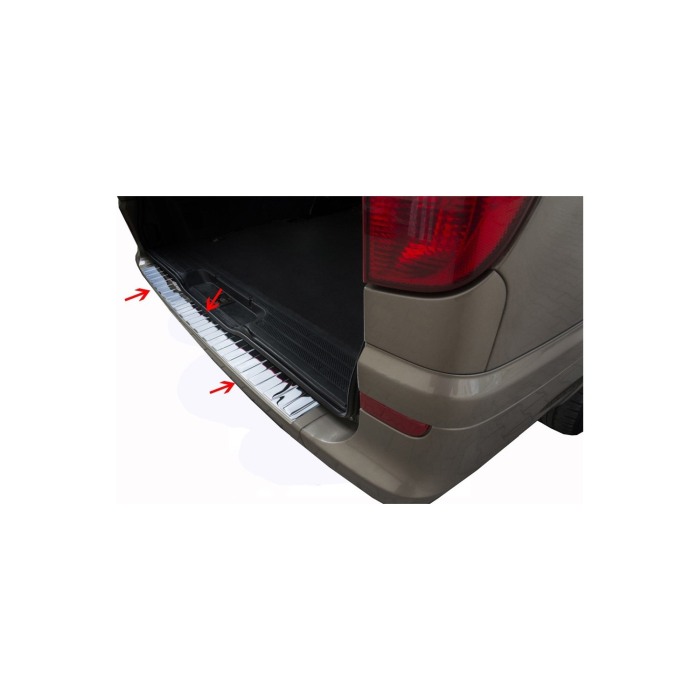 Protectie bara spate din inox Mercedes Vito W639 2004-2014 [3]