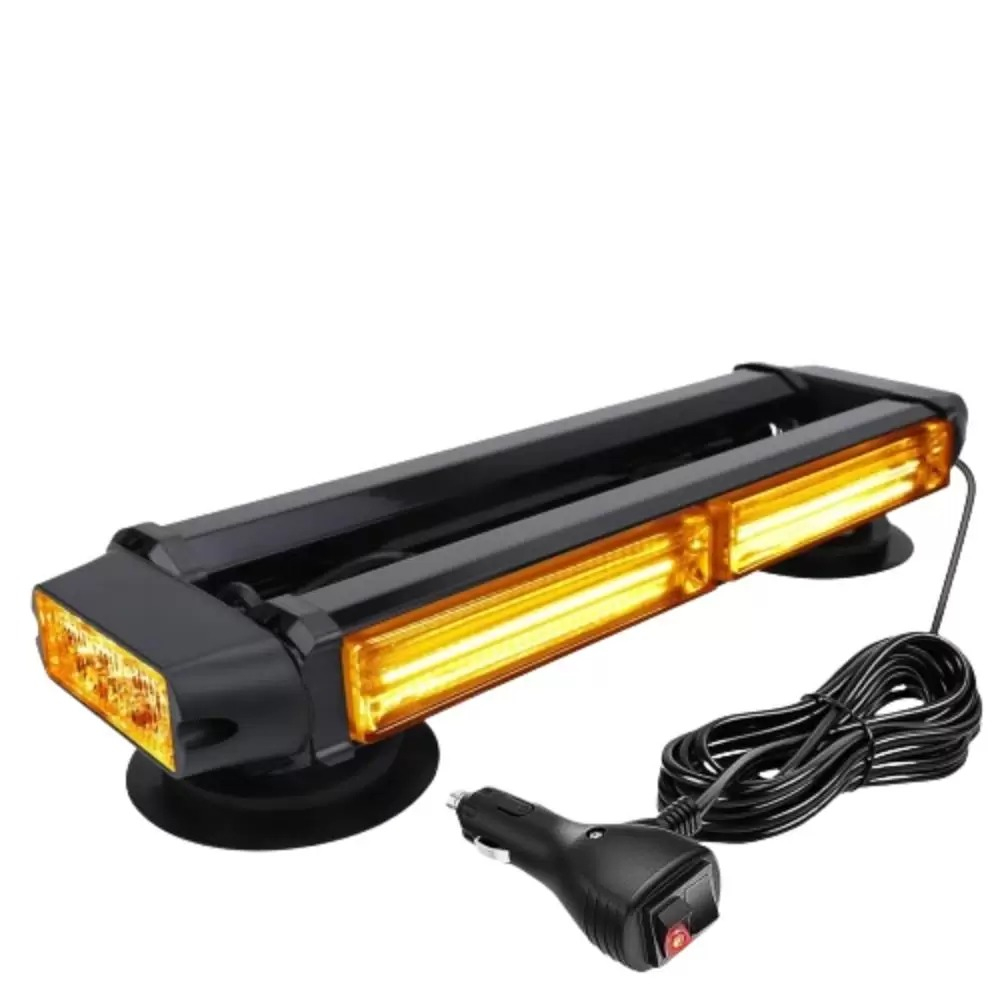 Rampa girofar auto 37 cm,12-24V,LED,cu magnet,culoare portocalie [1]