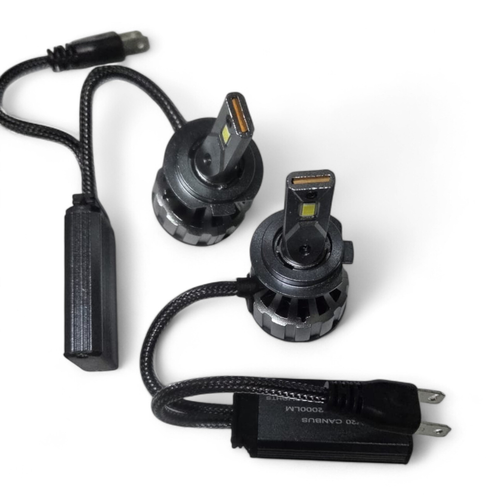 Set 2 Becuri LED H7 Canbus 120W – 12000 LM, 6000K Alb Rece, V20 [4]