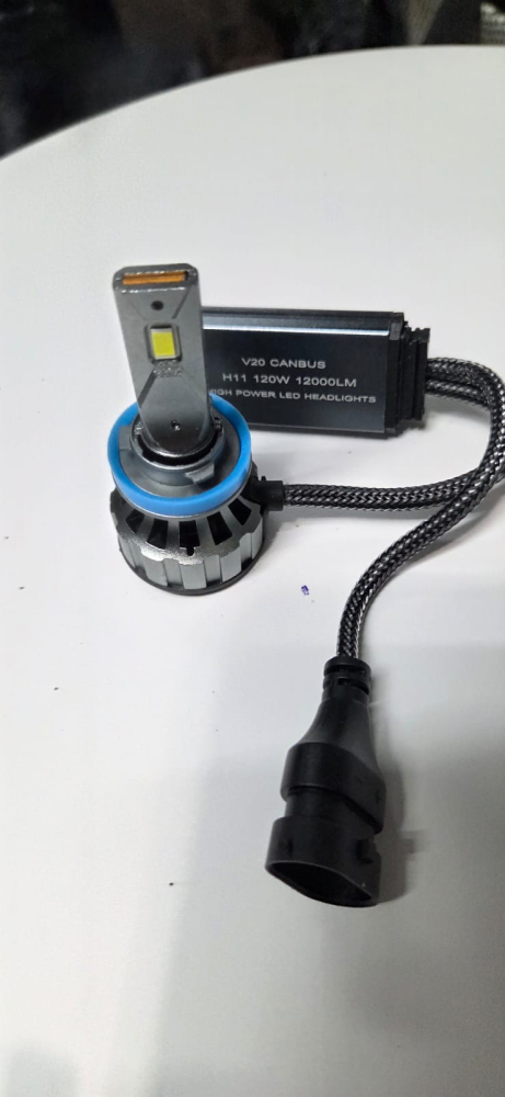 Set 2 Becuri LED H11 Canbus 120W – 12000 LM, 6000K Alb Rece, V20 [4]