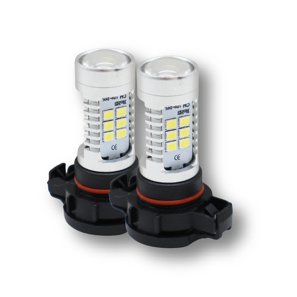 Set 2 Becuri LED H16 CANBUS 21 SMD 5500K Alb Xenon [4]