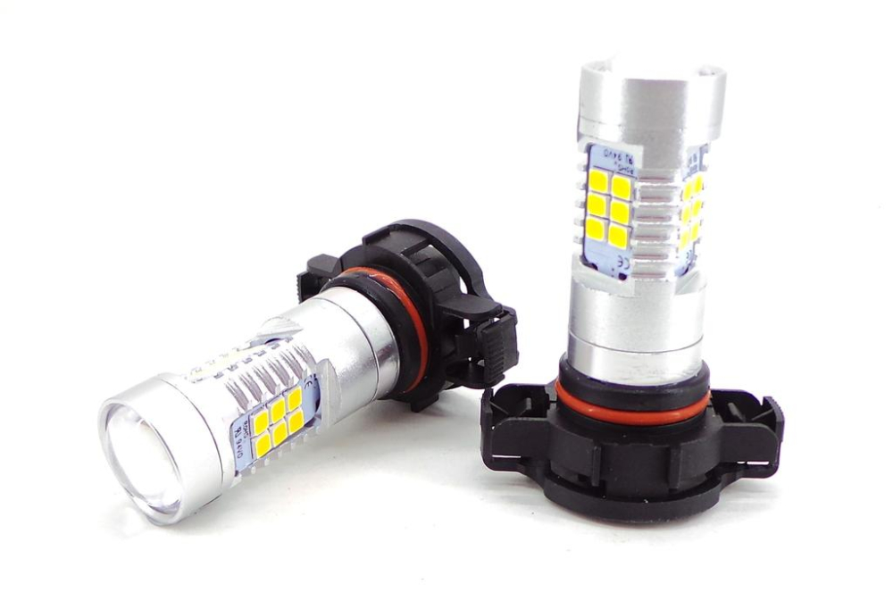 Set 2 Becuri LED H16 CANBUS 21 SMD 5500K Alb Xenon [3]
