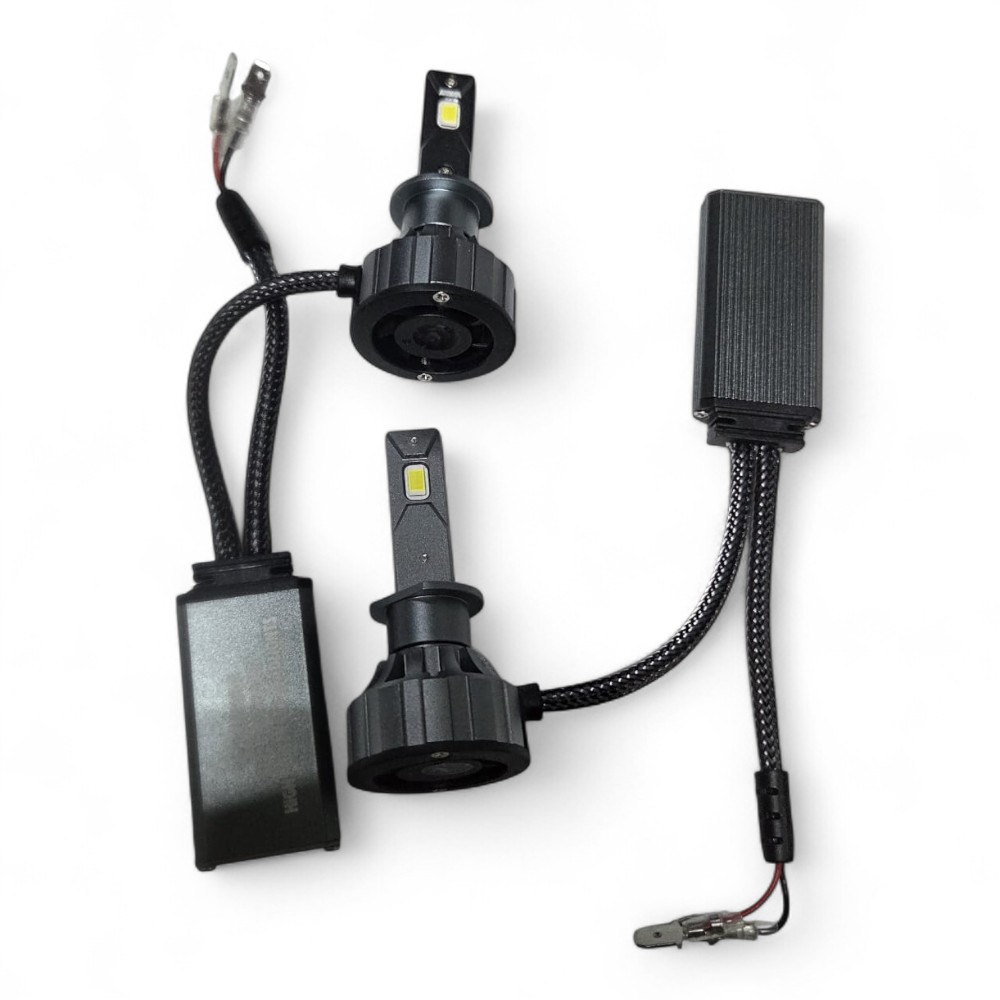 Set 2 Becuri LED H1 Canbus 120W – 12000 LM, 6000K Alb Rece, V20 [9]