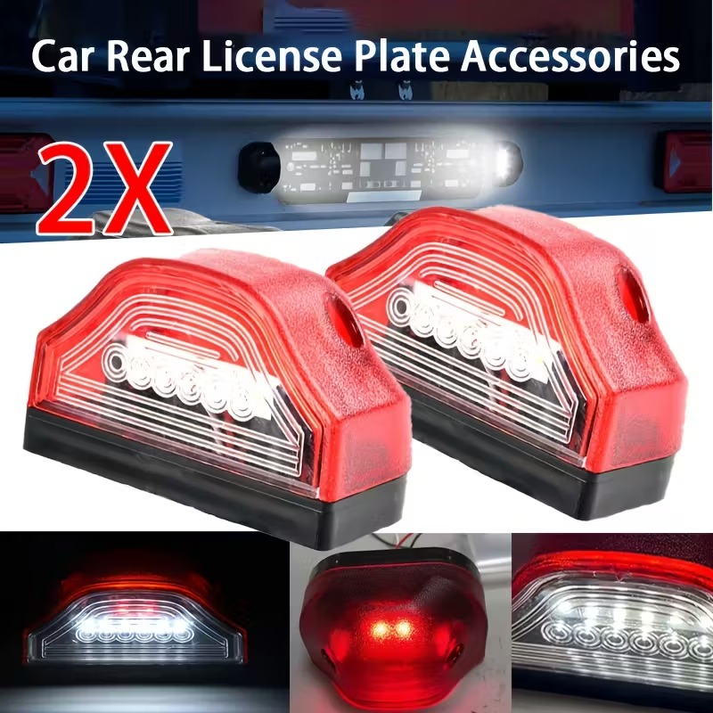 Set 2 lampi LED iluminare numar remorca 12V 24V lumina alba [5]