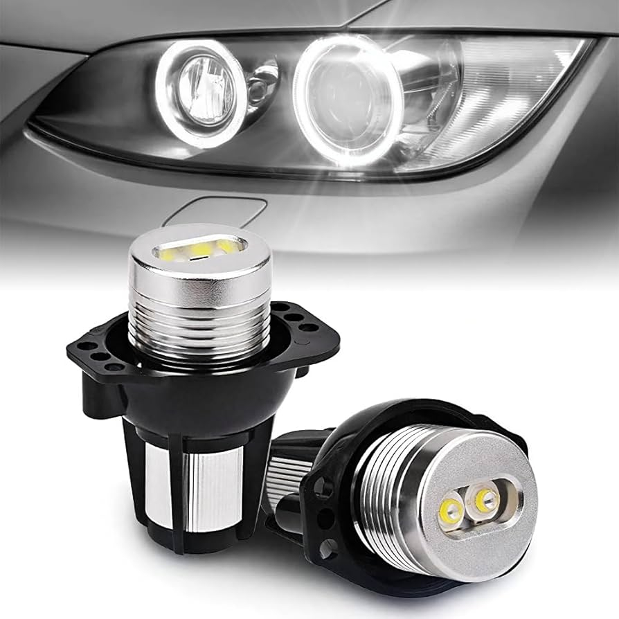 Set 2 LED Marker Angel Eyes BMW E90 Seria 3, 6W, Alb Puternic, Fără Eroare [6]