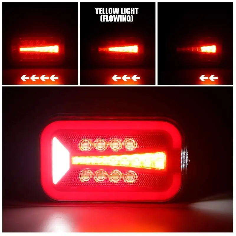 Set 2 Stopuri LED Remorcă Semnalizare Dinamică 12V/24v [5]