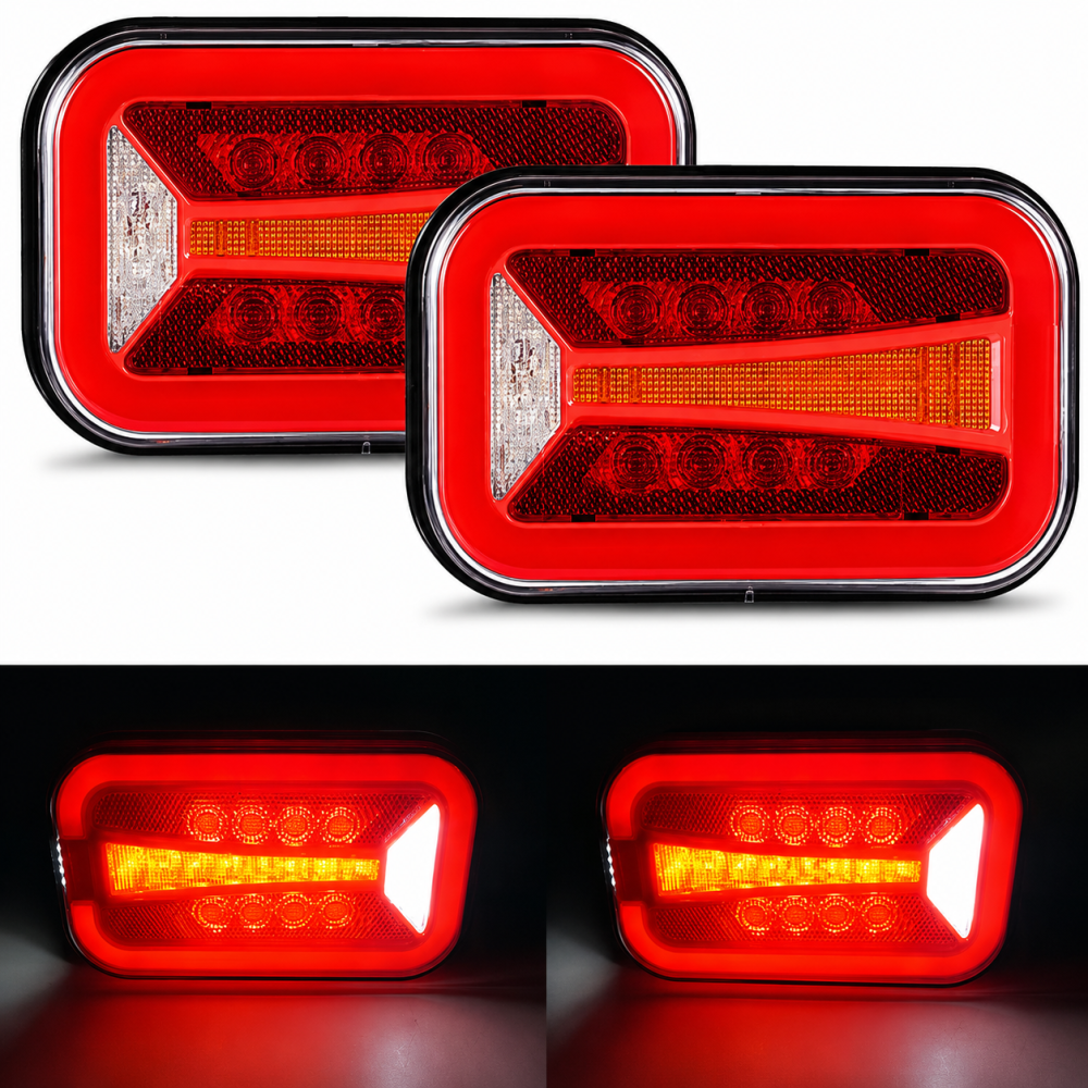 Set 2 Stopuri LED Remorcă Semnalizare Dinamică 12V/24v [3]