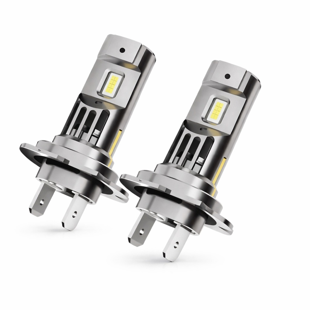 Set Becuri LED H7 INELAG 200W 21000LM 6000K Alb Rece cu Ventilator 12V [2]