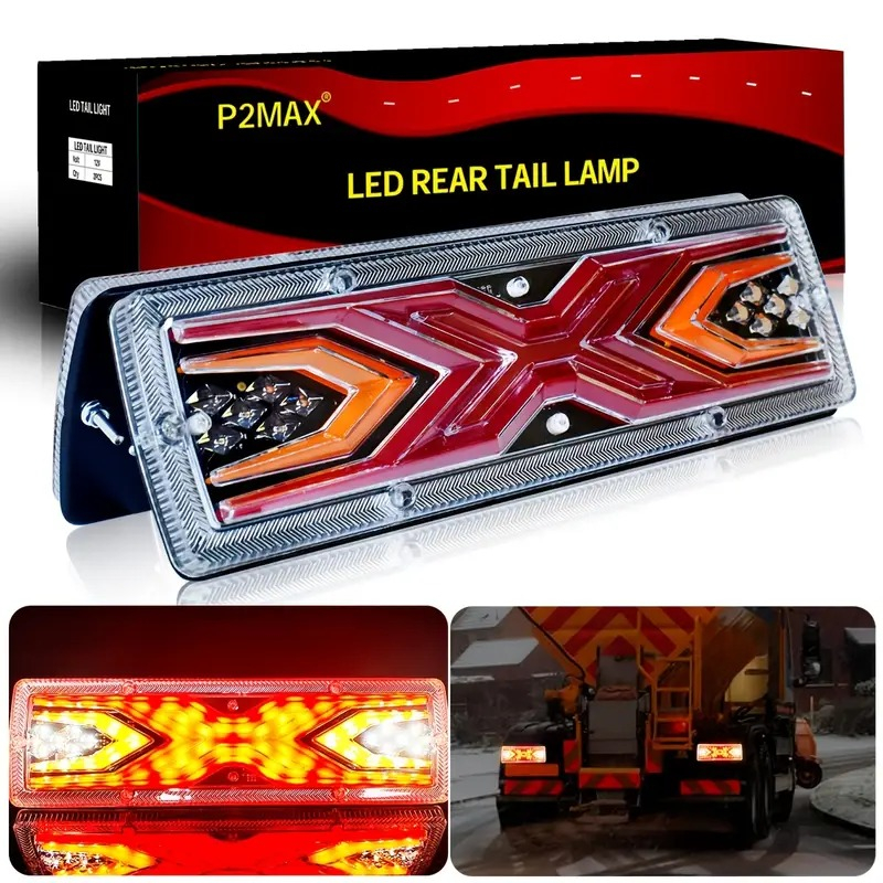 Set Stopuri LED Spate 12V-24V Universale pentru Remorcă, Rulotă, Camper, Camion, Dubă [2]
