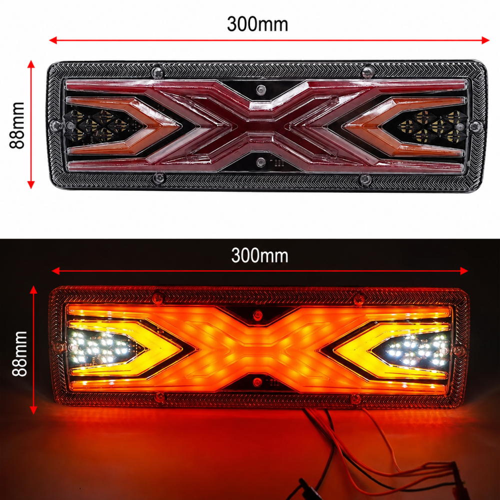Set Stopuri LED Spate 12V-24V Universale pentru Remorcă, Rulotă, Camper, Camion, Dubă [6]