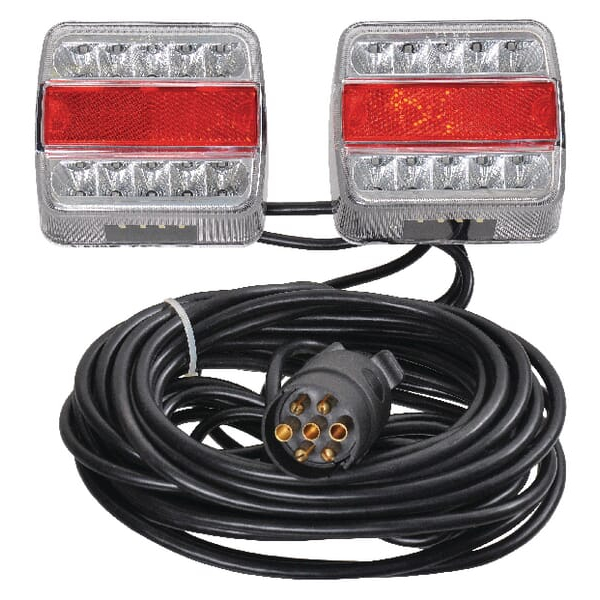 Set Stopuri Spate LED Magnetice pentru Remorcă – 12V, Priză 7 Pini, Cablu 7.5m [3]
