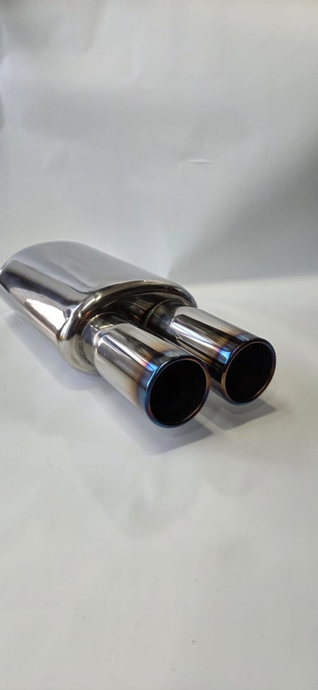 Toba sport cu 2 iesiri din inox rotunde arse [6]