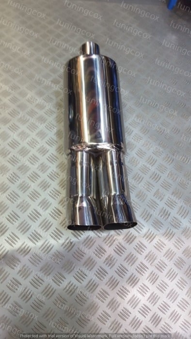 Toba sport inox cu 2 iesiri ridicate [5]