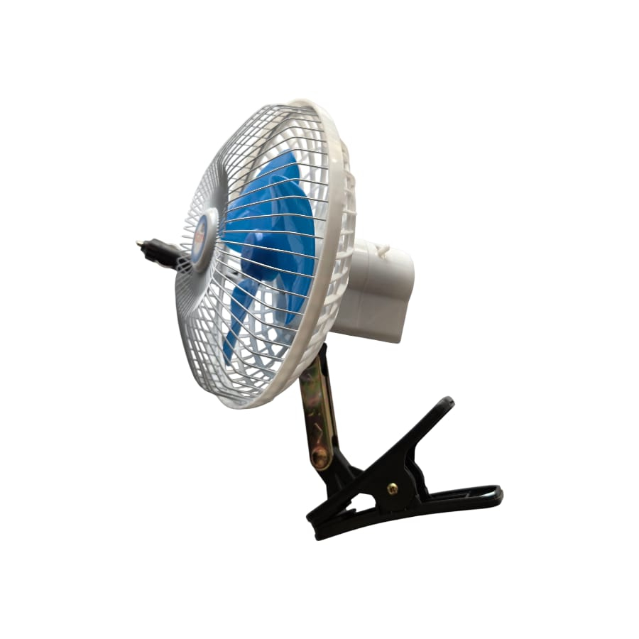 Ventilator Auto Oscilant 12V cu Mufă Brichetă, Grilaj Metalic și Buton ON/OFF – Răcire Rapidă pentru Mașină [5]