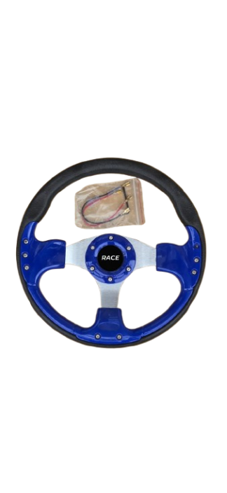 Volan sport universal albastru, 33 cm [1]