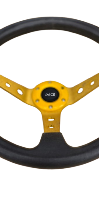 Volan sport auriu metalic, universal, 33 cm [4]