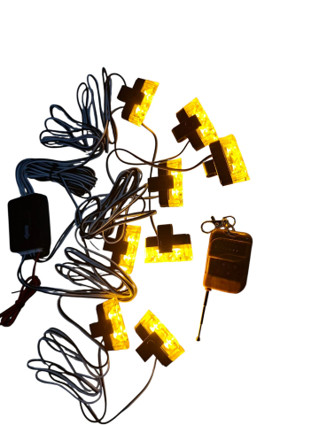 Girofare auto - Lampă stroboscop auto 12V cu telecomandă – vizibilitate maximă