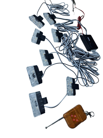 Lampă stroboscop auto 12V cu telecomandă – vizibilitate maximă [5]