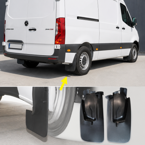 Set Apărători Noroi Mercedes Sprinter W907 W910 2018+ Spate OEM [5]
