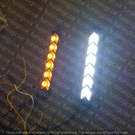 Bandă LED DRL cu semnalizare galbenă secvențială pentru faruri auto [2]