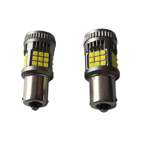 Bec LED Auto Alb cu Ventilator – Semnalizare / Marșarier 12V [2]