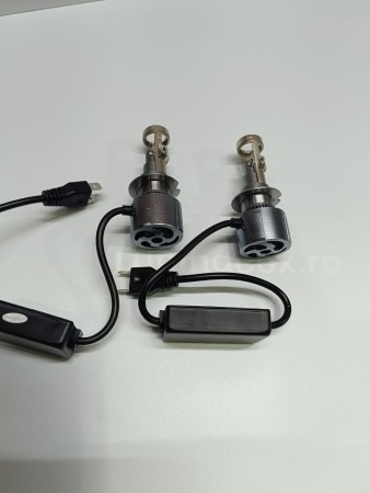 Bec LED H7 30000LM 5700K 220W 12-24V Cambus, FÄrÄ Eroare de Bec Ars [5]