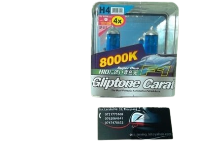 Lumini - becuri la set h4 imitatie xenon de 8000k