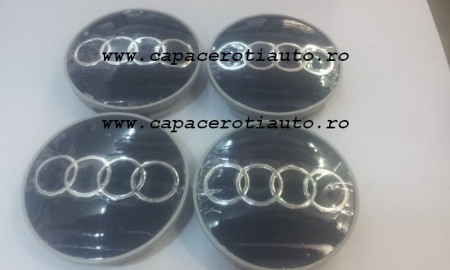 Capace janta Audi negre cu cerculet cromat [1]