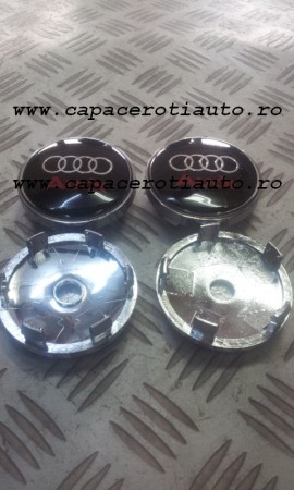Capace janta Audi negre cu scris rosu siliconate [3]