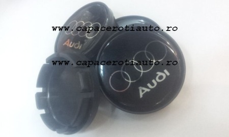 Capace janta aliaj - Capace janta Audi negre siliconate