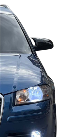 Capace oglinzi Batman style Audi A3 8P 2003-2007 negru lucios [1]