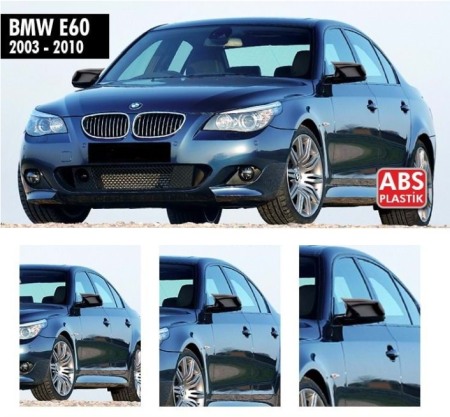 Capace oglinzi Batman style BMW seria 5 E60 E61 E62 E63 E64 2003-2010 negru lucios [1]