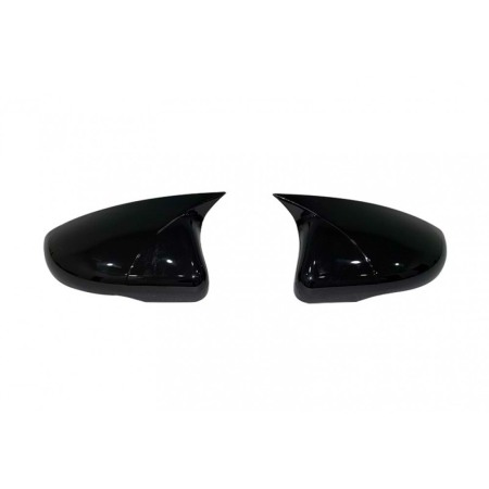 Accesorii exterior - Capace oglinzi Batman style Opel Astra J 2009-2020 negru lucios