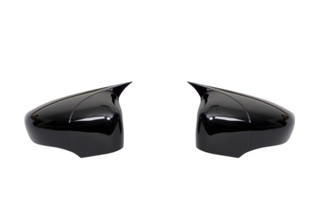 Accesorii exterior - Capace oglinzi Batman style Renault Captur 2013-2019 negru lucios