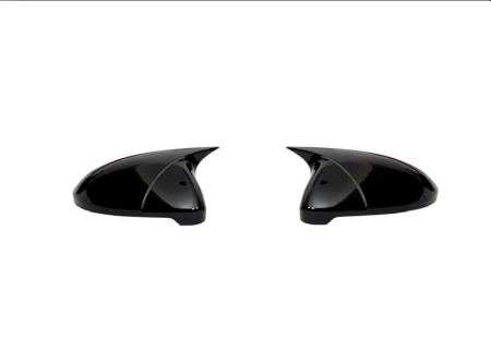 Capace oglinzi Batman style VW Golf VII 2012-2023 negru lucios