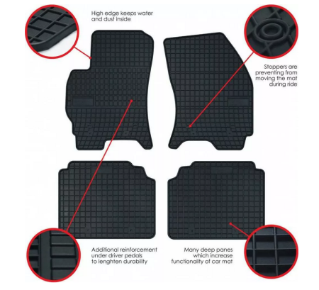 Covorase cauciuc Ford Transit V 2000 - 2013 [1]