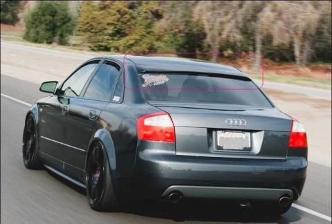 Eleron Lunetă Audi A4 B6 (2001–2004) – Fibra, Pregătit Vopsire, Look Sport -sedan [3]