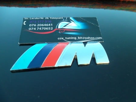 Embleme BMW - Emblema portbagaj cu M din metal