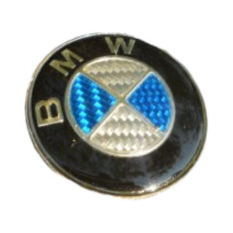 EMBLEMA volan bmw carbon albastru [4]