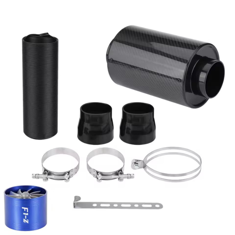 Filtre de aer sport - Filtru de aer sport cu ventilator turbina, carcasă carbon 4D, tub flexibil