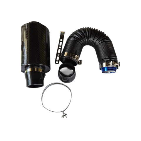 Filtru de aer sport cu ventilator turbina, carcasă carbon 4D, tub flexibil [2]