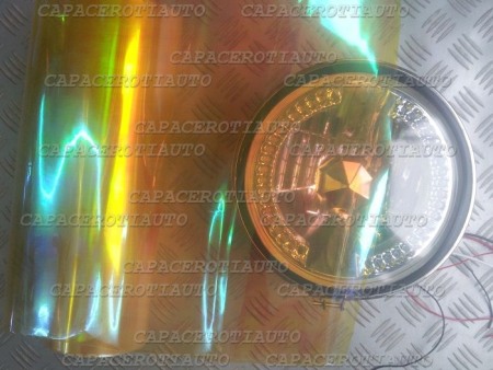 Folie de stopuri sau faruri galben cameleon [1]