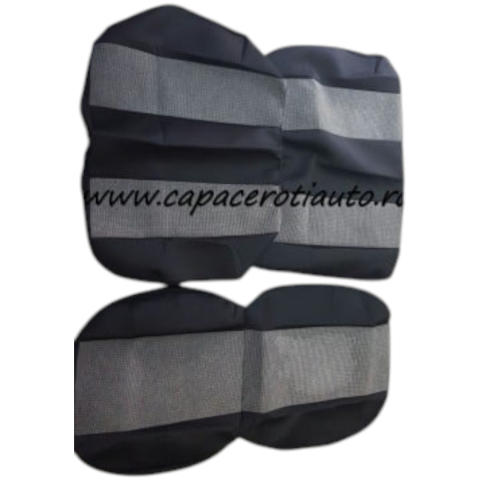 Huse Scaune Auto - Huse scaune pentru buss 2+1 negru cu gri