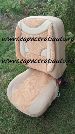 Huse Scaune Auto - Huse scaune universale din material crem