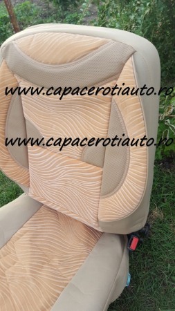 Huse scaune universale din material crem [2]