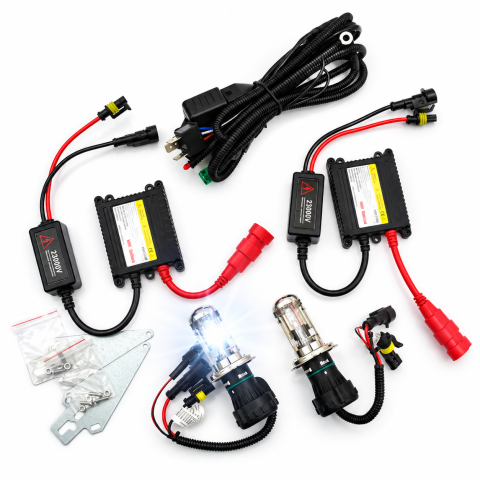 Kit Xenon H4 Bi-Xenon 35W 6000K, Fază Scurtă și Lungă [1]