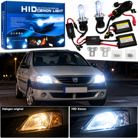 Kit Xenon H4 Bi-Xenon 35W 6000K, Fază Scurtă și Lungă [3]