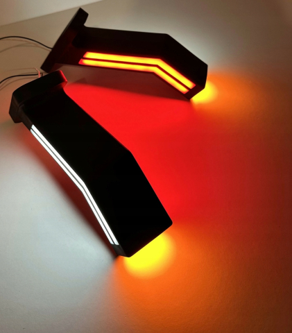 Lampă Gabarit LED Braț Lung cu Efect Neon 12V/24V-semnalizare dinamica [2]