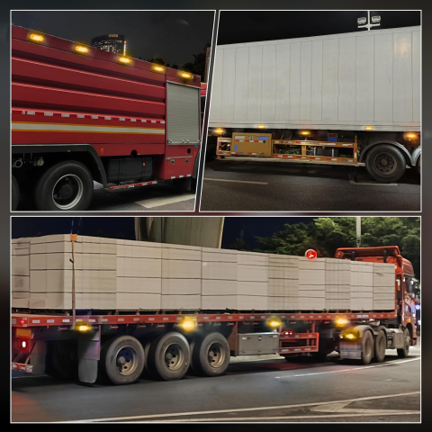 Lampă Gabarit LED Laterală 12V Portocalie 20 LED IP67 Camion Remorcă [5]