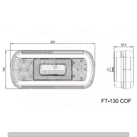 Lampa remorca LED 6 functii [2]